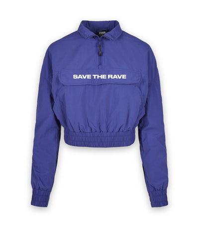 Save The Rave x Cropped pull over jacket (Purple)